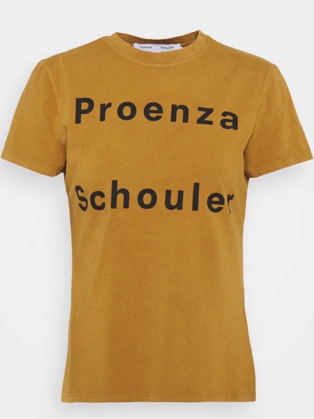 Proenza Schouler white label Mustard Logo T-Shirt